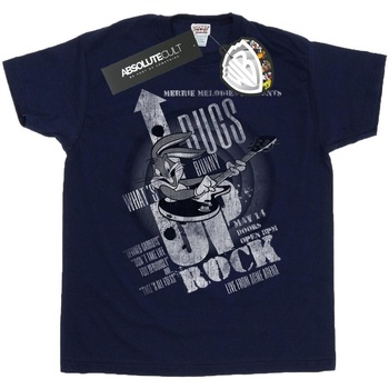 Abbigliamento Uomo T-shirts a maniche lunghe Dessins Animés Bugs Bunny What's Up Rock Blu
