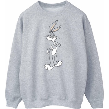 Abbigliamento Donna Felpe Dessins Animés Bugs Bunny Crossed Arms Grigio