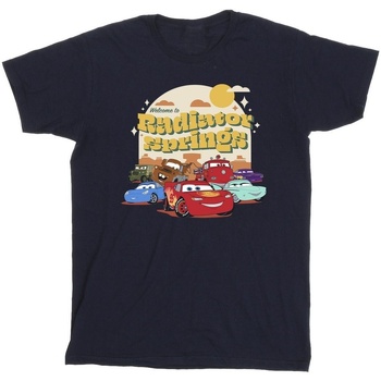 Abbigliamento Bambina T-shirts a maniche lunghe Disney Cars Radiator Springs Group Blu