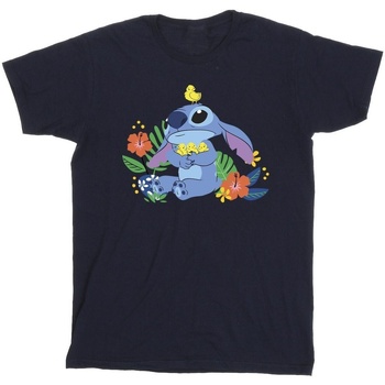 Abbigliamento Bambino T-shirt maniche corte Disney Lilo & Stitch Birds Blu