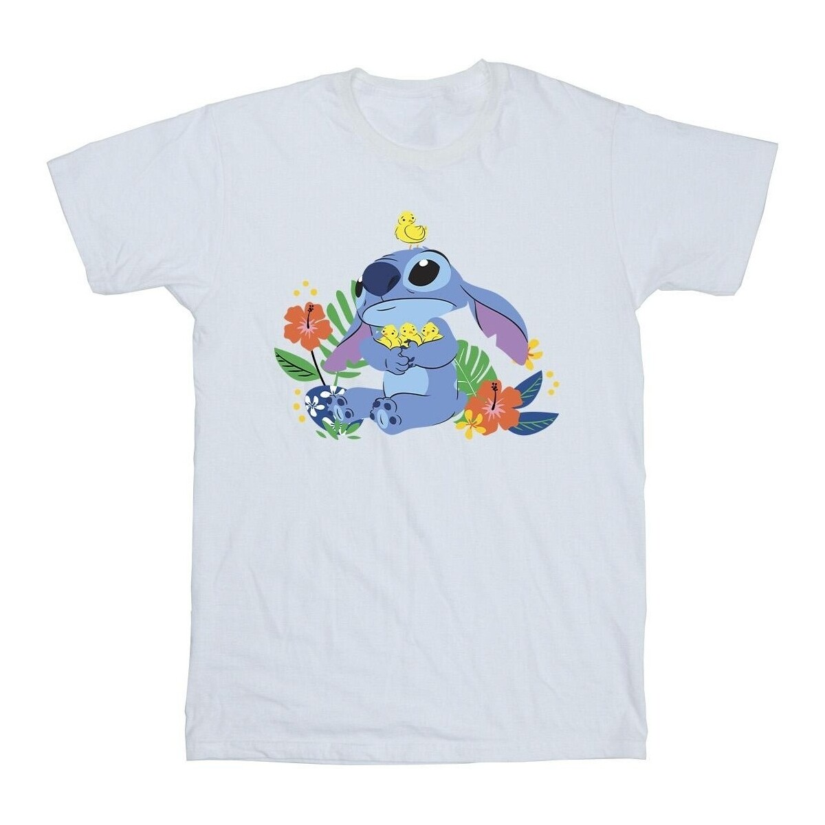 Abbigliamento Bambino T-shirt maniche corte Disney Lilo & Stitch Birds Bianco