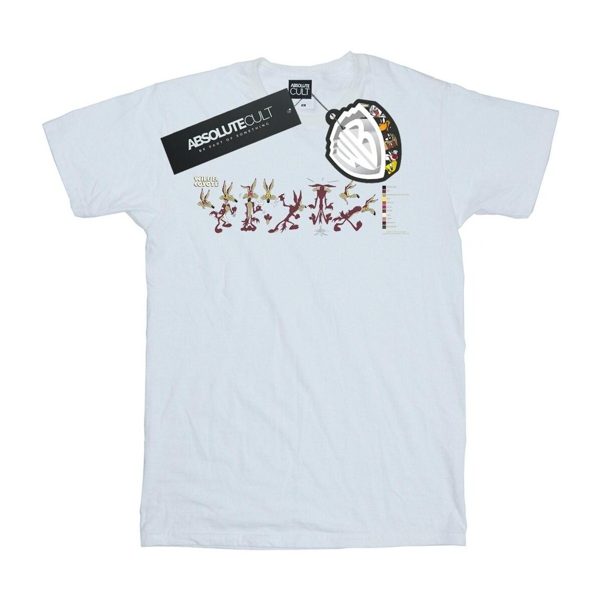 Abbigliamento Uomo T-shirts a maniche lunghe Dessins Animés Wile E Coyote Colour Code Bianco