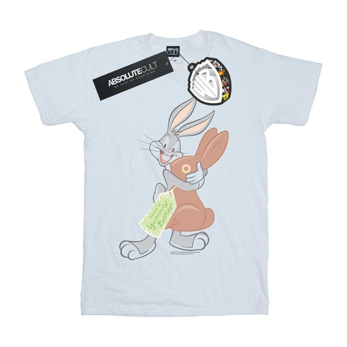 Abbigliamento Uomo T-shirts a maniche lunghe Dessins Animés Bugs Bunny Yummy Easter Bianco