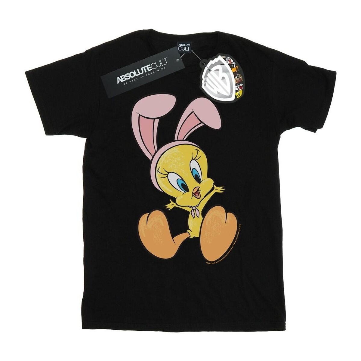 Abbigliamento Uomo T-shirts a maniche lunghe Dessins Animés Tweety Pie Bunny Ears Nero
