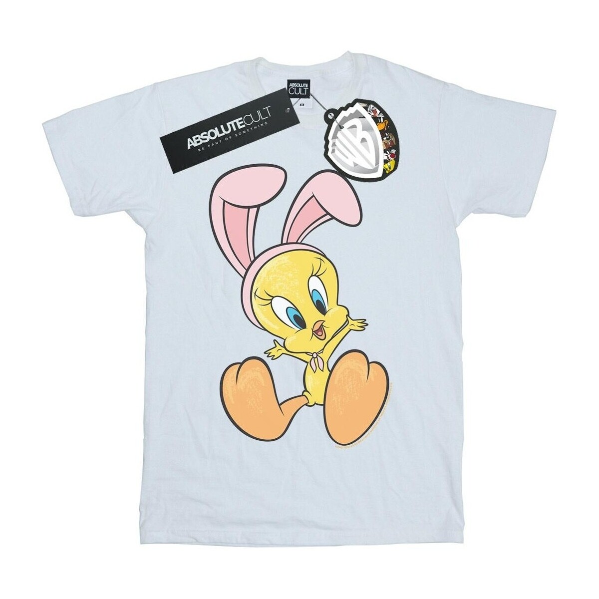 Abbigliamento Uomo T-shirts a maniche lunghe Dessins Animés Tweety Pie Bunny Ears Bianco