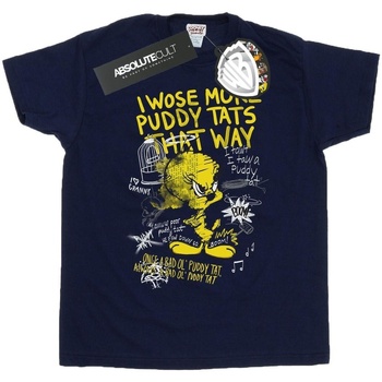 Abbigliamento Bambino T-shirt maniche corte Dessins Animés Tweety Pie More Puddy Tats Blu