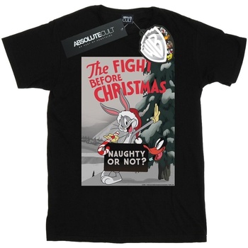 Abbigliamento Uomo T-shirts a maniche lunghe Dessins Animés The Fight Before Christmas Nero