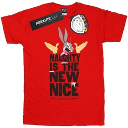 Abbigliamento Uomo T-shirts a maniche lunghe Dessins Animés Naughty Is The New Nice Rosso