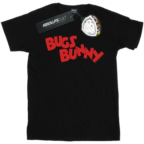 Abbigliamento Uomo T-shirts a maniche lunghe Dessins Animés Bugs Bunny Name Nero