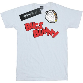 Abbigliamento Uomo T-shirts a maniche lunghe Dessins Animés Bugs Bunny Name Bianco