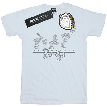 Abbigliamento Uomo T-shirts a maniche lunghe Dessins Animés Basketball Bugs Bianco