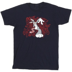 Abbigliamento Bambino T-shirt maniche corte Dessins Animés ACME Doodles Bugs Bunny Blu