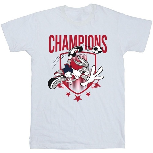 Abbigliamento Uomo T-shirts a maniche lunghe Dessins Animés Bugs Bunny Champions Bianco