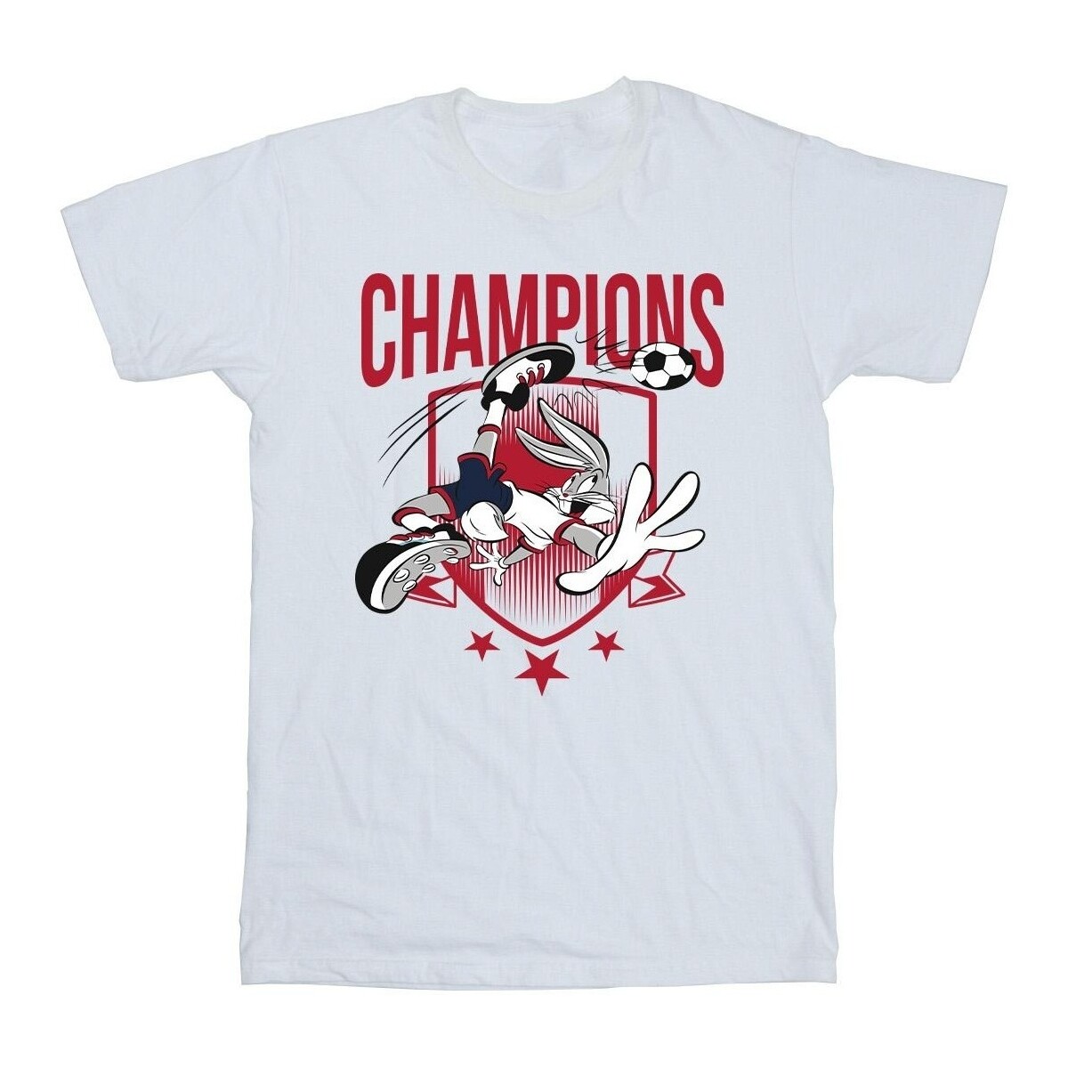 Abbigliamento Uomo T-shirts a maniche lunghe Dessins Animés Bugs Bunny Champions Bianco