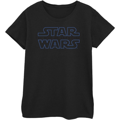Abbigliamento Donna T-shirts a maniche lunghe Star Wars: The Rise Of Skywalker Logo Nero