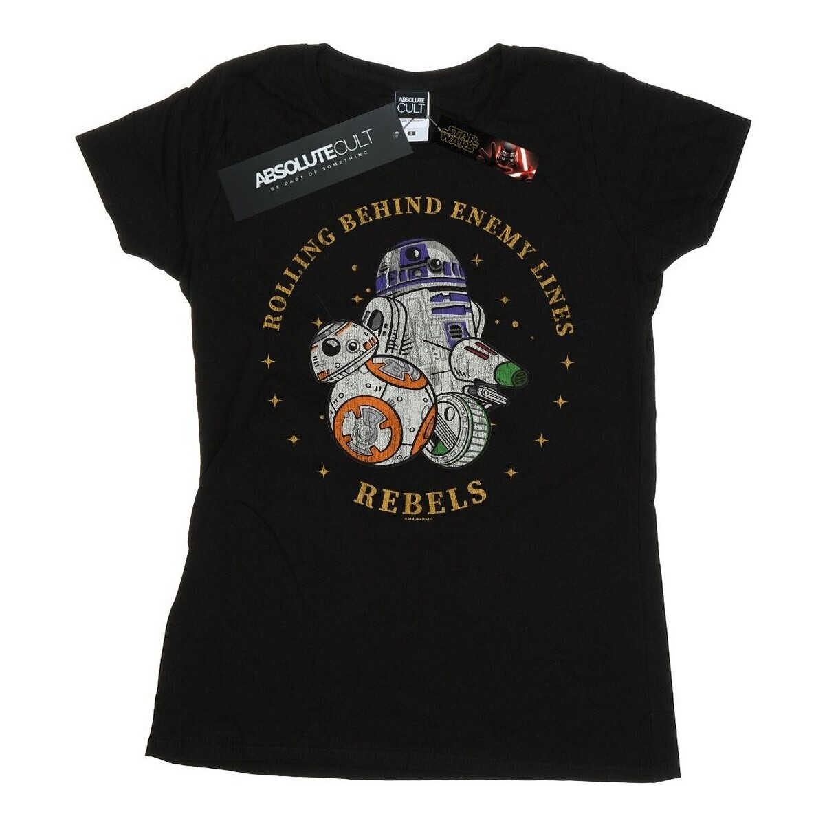 Abbigliamento Donna T-shirts a maniche lunghe Star Wars: The Rise Of Skywalker Rolling Behind Enemy Lines Nero