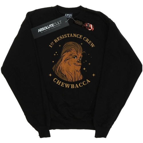 Abbigliamento Bambino Felpe Star Wars: The Rise Of Skywalker Star Wars The Rise Of Skywalker Chewbacca First Resistance Crew Nero