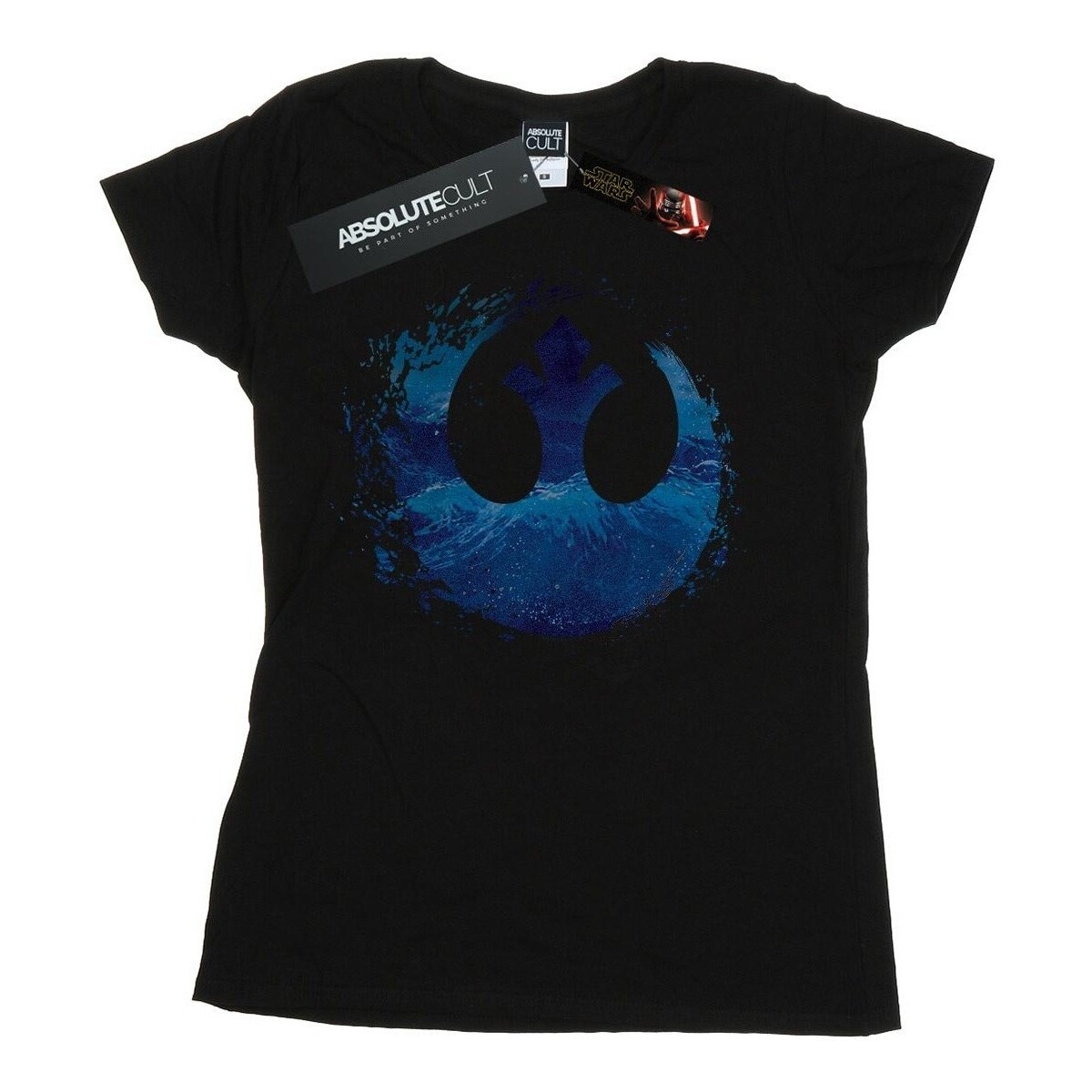 Abbigliamento Donna T-shirts a maniche lunghe Star Wars: The Rise Of Skywalker Resistance Symbol Wave Nero