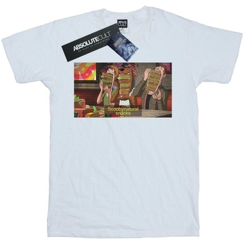 Abbigliamento Donna T-shirts a maniche lunghe Scoobynatural Supernatural Snacks Bianco