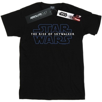 Abbigliamento Bambina T-shirts a maniche lunghe Star Wars: The Rise Of Skywalker Logo Nero