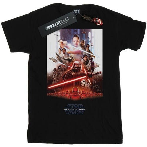Abbigliamento Bambino T-shirt maniche corte Star Wars: The Rise Of Skywalker Star Wars The Rise Of Skywalker Poster Nero