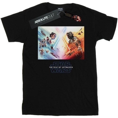 Abbigliamento Bambino T-shirt maniche corte Star Wars: The Rise Of Skywalker Battle Poster Nero