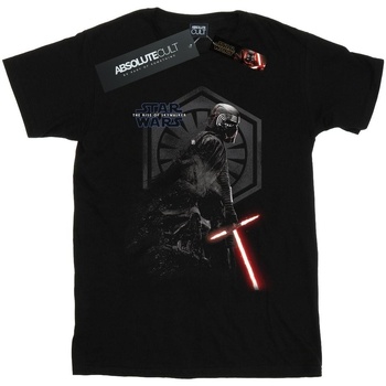 Abbigliamento Bambina T-shirts a maniche lunghe Star Wars: The Rise Of Skywalker Star Wars The Rise Of Skywalker Kylo Ren Vader Remains Nero