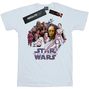 Abbigliamento Bambino T-shirt maniche corte Star Wars: The Rise Of Skywalker Resistance Rendered Group Bianco