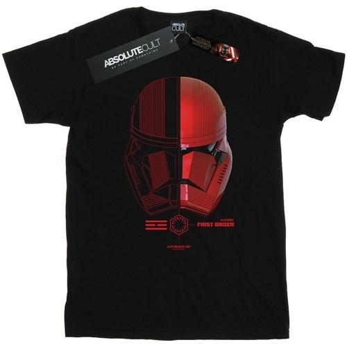 Abbigliamento Bambino T-shirt maniche corte Star Wars: The Rise Of Skywalker Star Wars The Rise Of Skywalker Sith Trooper Helmet Nero