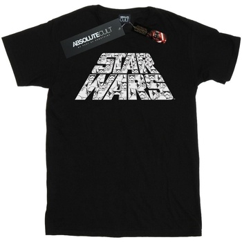Abbigliamento Bambino T-shirt maniche corte Star Wars: The Rise Of Skywalker Star Wars The Rise Of Skywalker Trooper Filled Logo Nero
