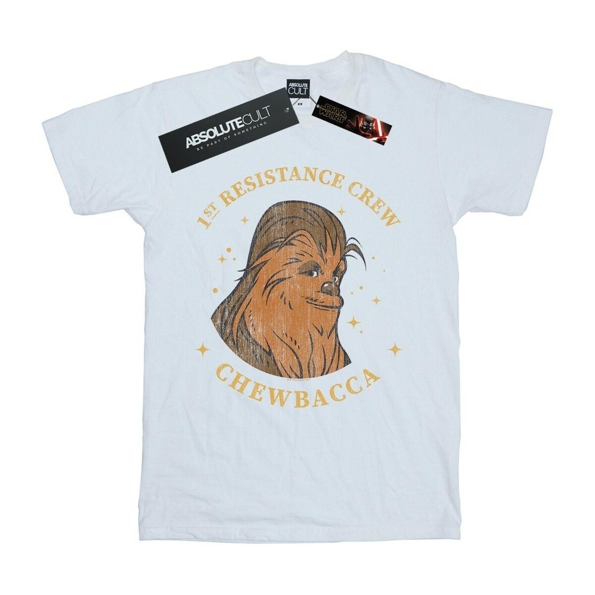 Abbigliamento Bambino T-shirt maniche corte Star Wars: The Rise Of Skywalker Chewbacca First Resistance Crew Bianco