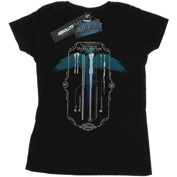 Abbigliamento Donna T-shirts a maniche lunghe Harry Potter Garrick Ollivander The Wand Nero