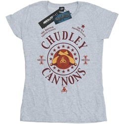 Abbigliamento Donna T-shirts a maniche lunghe Harry Potter Chudley Cannons Logo Grigio