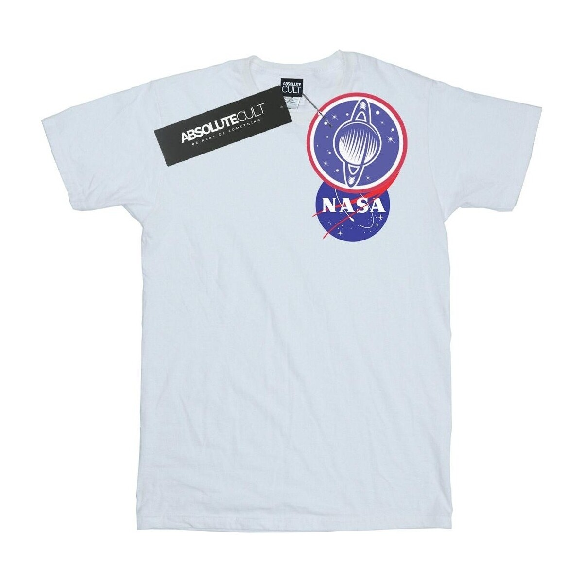 Abbigliamento Bambino T-shirt maniche corte Nasa Classic Insignia Chest Logo Bianco
