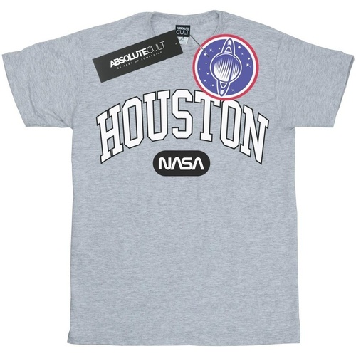 Abbigliamento Bambino T-shirt maniche corte Nasa Houston Collegiate Grigio