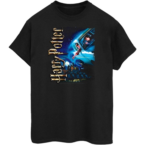 Abbigliamento Donna T-shirts a maniche lunghe Harry Potter Smiles At Hogwarts Nero