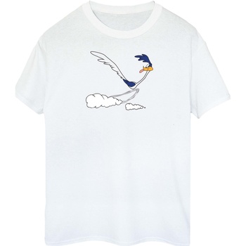 Abbigliamento Donna T-shirts a maniche lunghe Dessins Animés Road Runner Running Bianco