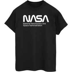 Abbigliamento Donna T-shirts a maniche lunghe Nasa Aeronautics And Space Nero