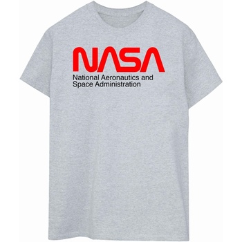 Abbigliamento Donna T-shirts a maniche lunghe Nasa Aeronautics And Space Grigio