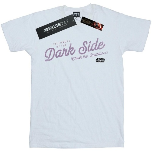 Abbigliamento Uomo T-shirts a maniche lunghe Star Wars: The Rise Of Skywalker Dark Side Bianco