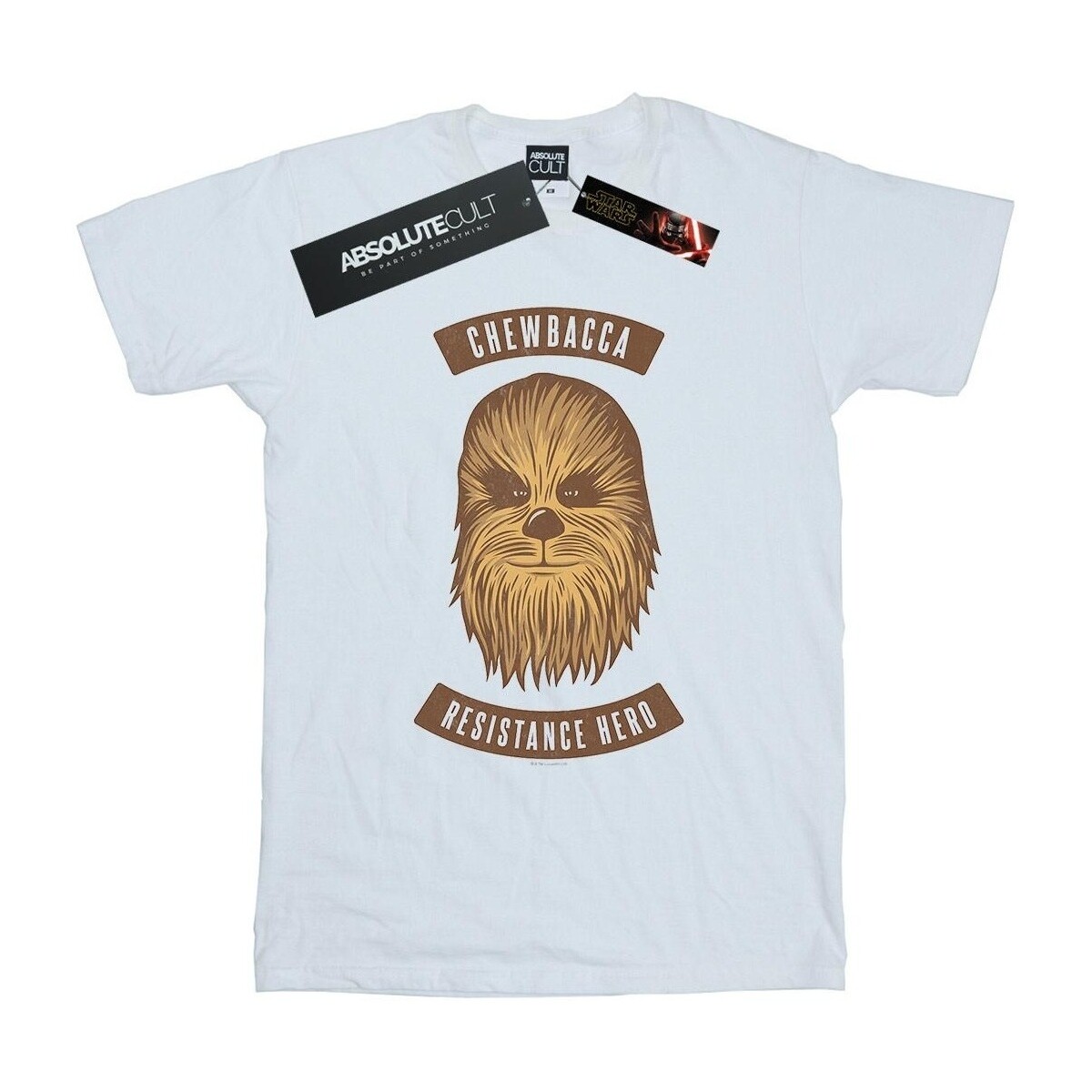 Abbigliamento Uomo T-shirts a maniche lunghe Star Wars: The Rise Of Skywalker Chewbacca Resistance Hero Bianco
