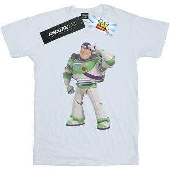 Abbigliamento Uomo T-shirts a maniche lunghe Disney Toy Story Buzz Lightyear Standing Bianco
