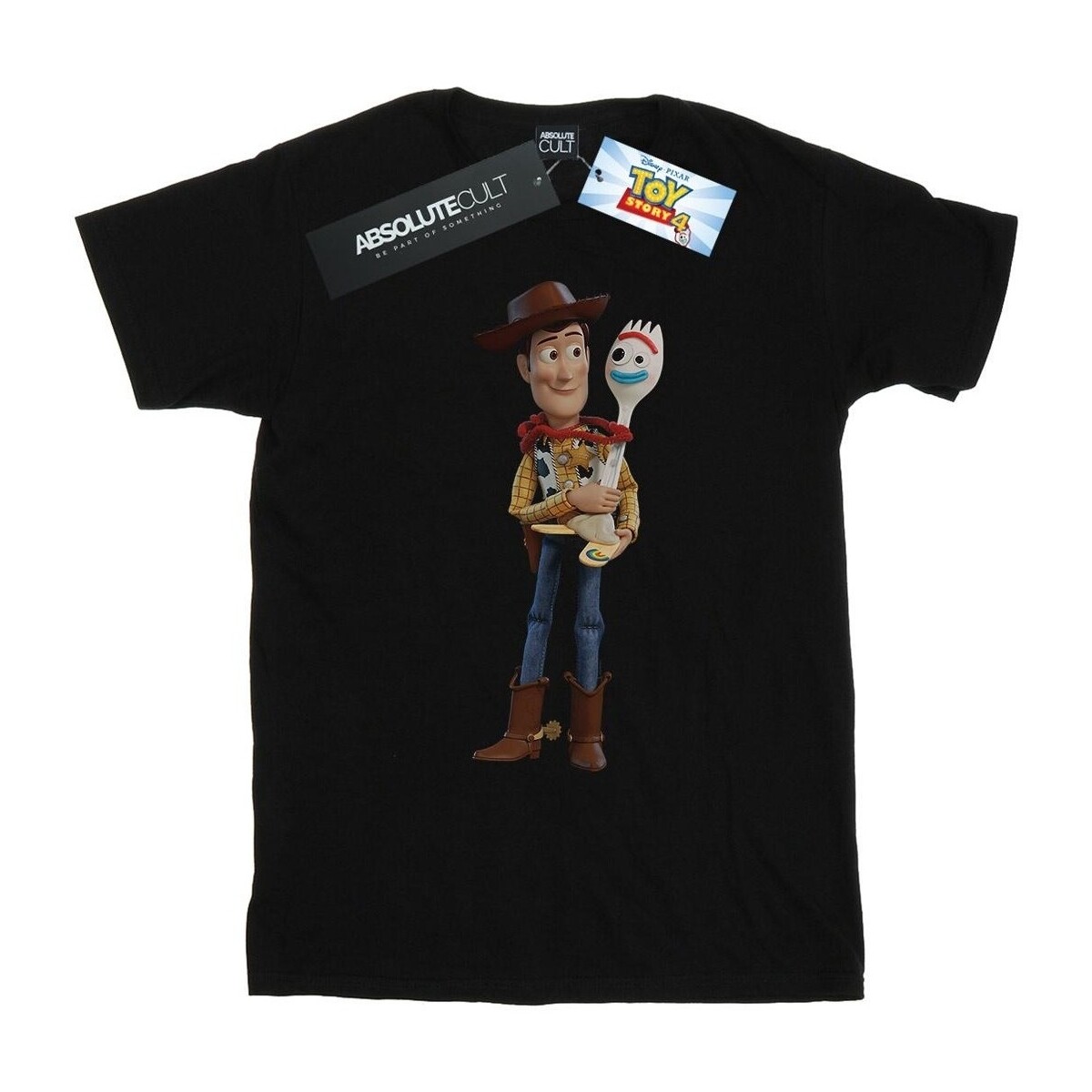 Abbigliamento Uomo T-shirts a maniche lunghe Disney Toy Story 4 Woody And Forky Nero