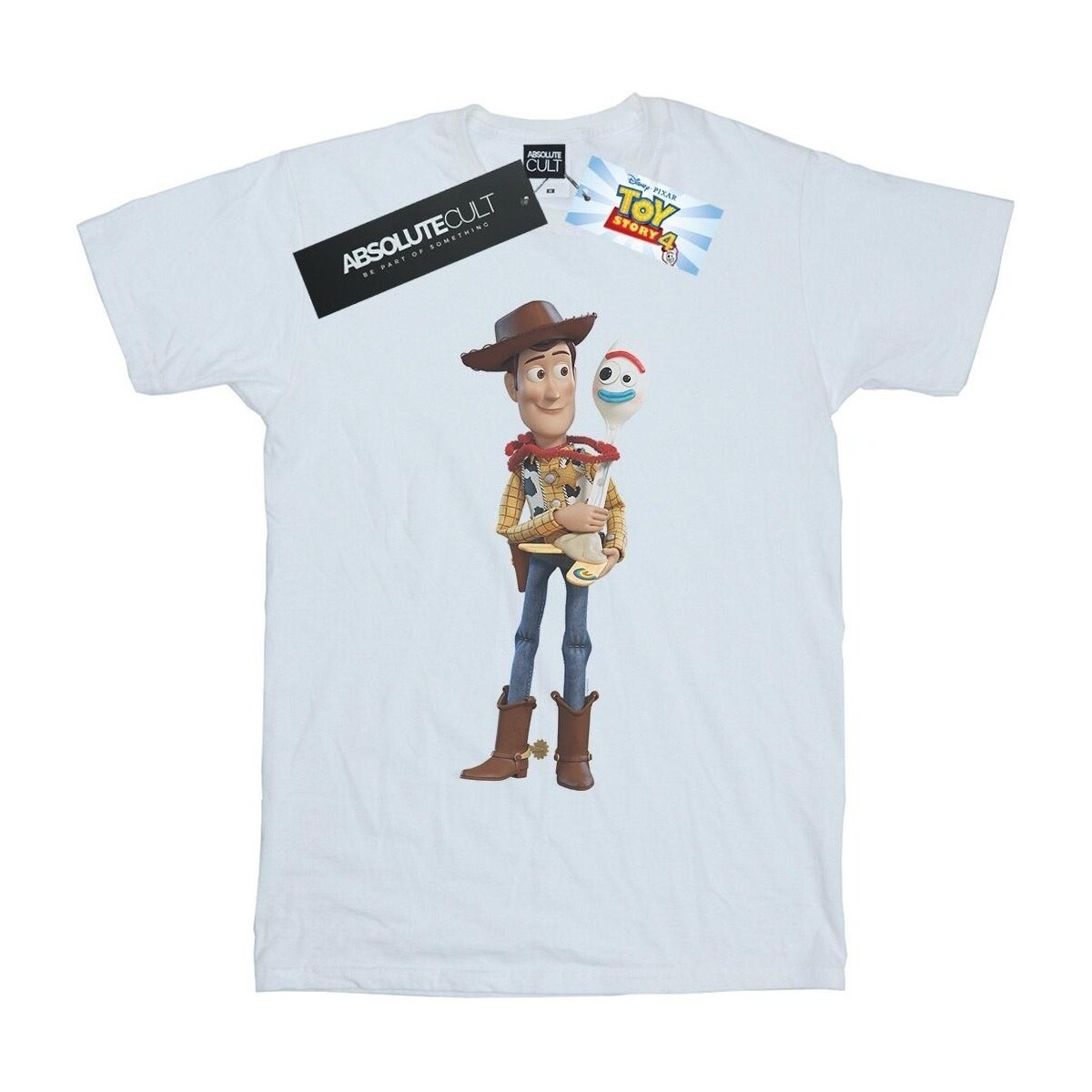 Abbigliamento Uomo T-shirts a maniche lunghe Disney Toy Story 4 Woody And Forky Bianco
