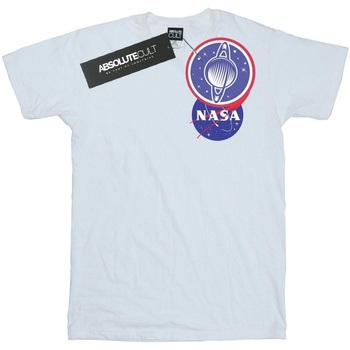 Abbigliamento Uomo T-shirts a maniche lunghe Nasa Classic Insignia Chest Logo Bianco