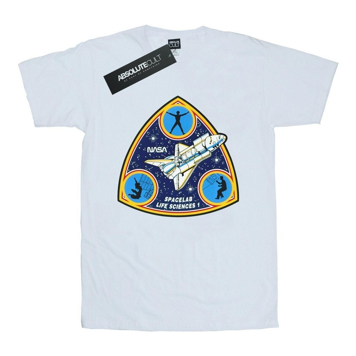 Abbigliamento Uomo T-shirts a maniche lunghe Nasa Classic Spacelab Life Science Bianco