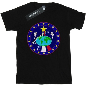 Abbigliamento Uomo T-shirts a maniche lunghe Nasa Classic Globe Astronauts Nero