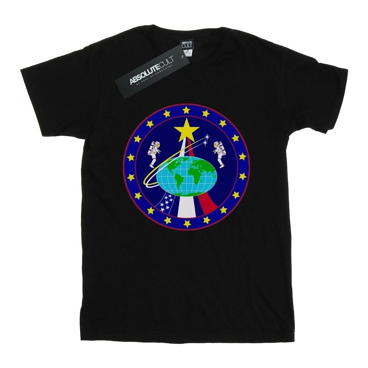 Abbigliamento Uomo T-shirts a maniche lunghe Nasa Classic Globe Astronauts Nero