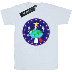 Abbigliamento Uomo T-shirts a maniche lunghe Nasa Classic Globe Astronauts Bianco