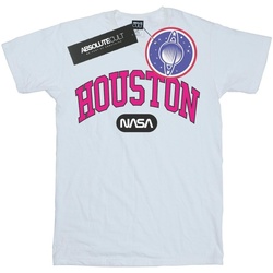 Abbigliamento Uomo T-shirts a maniche lunghe Nasa Houston Collegiate Bianco